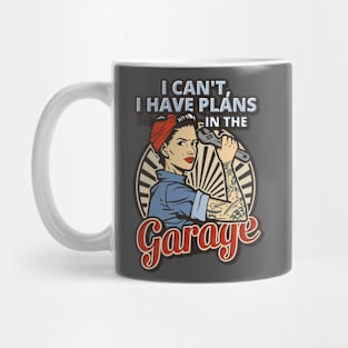 Retro Funny Plans Garage Auto Mechanic Car Joke Meme Humor Mug